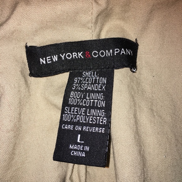 New York & Company Khaki Jacket - Picture 8 of 8